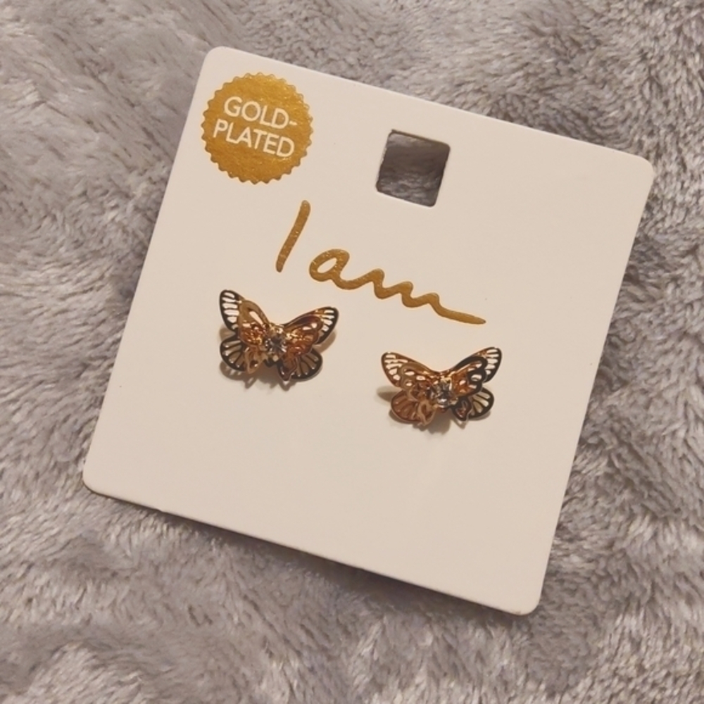 Butterfly Gold plated Earrings